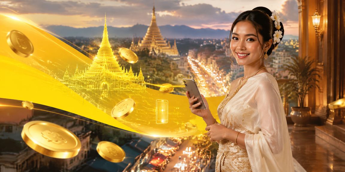 မြန်မာဓလေ့အတိုင်း ငွေသွင်းခြင်းဖြင့် ကစားသူတစ်ဦး၏ ဓာတ်ပုံ